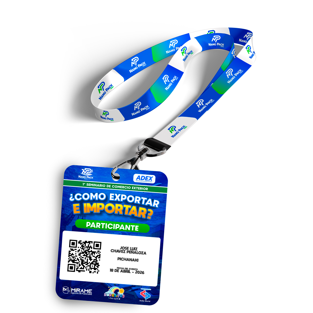 Lanyard personalizado del evento